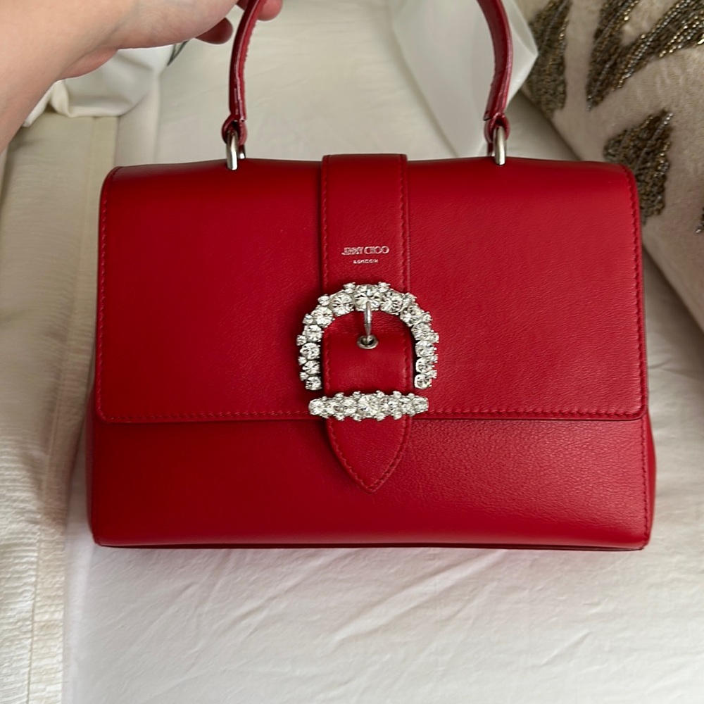 JIMMY CHOO CHERI TOP HANDLE BAG